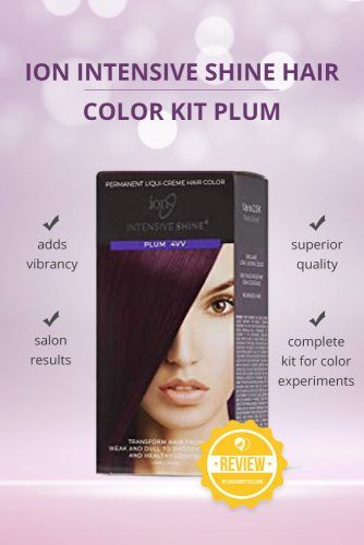ion semi permanent hair color purple