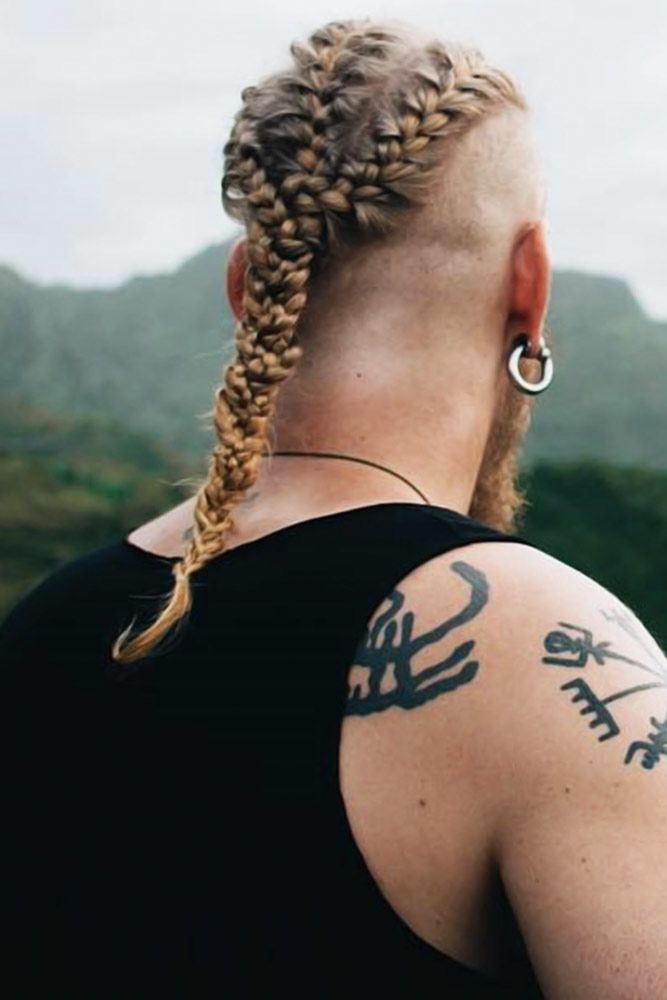 Triple Viking Braids #braidsformen #mensbraids