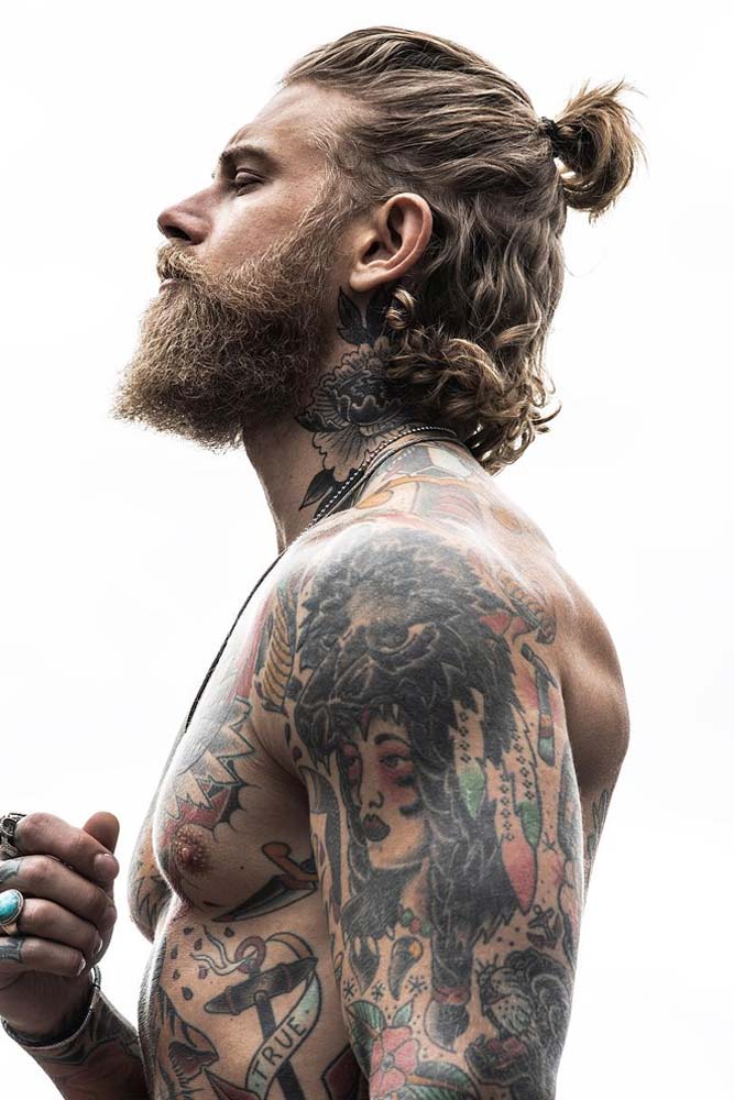 24 New Masculine Takes On Samurai Hair For Modern Warriors   Samurai Hair Half Bun 