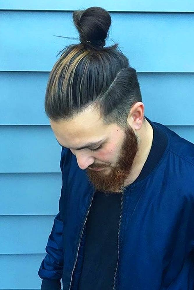 Samurai man bun