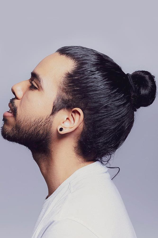 Sleek Bun Hairstyle #samuraihair #menhairstyles