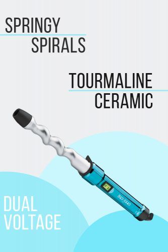 Curlipops 1 Tourmaline Ceramic Spiral Styling Iron #curlingiron #hairproducts