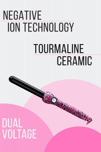 Jose Eber Pro Series 25mm Pink Zebra Curling Iron #curlingiron #hairproducts