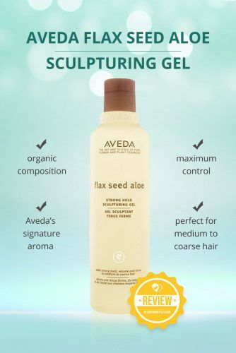 Aveda Flax Seed Aloe Strong Hold Sculpturing Gel #hairgel #hairproducts