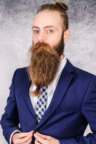 Beard Bun #beard #braids #braidedbeard