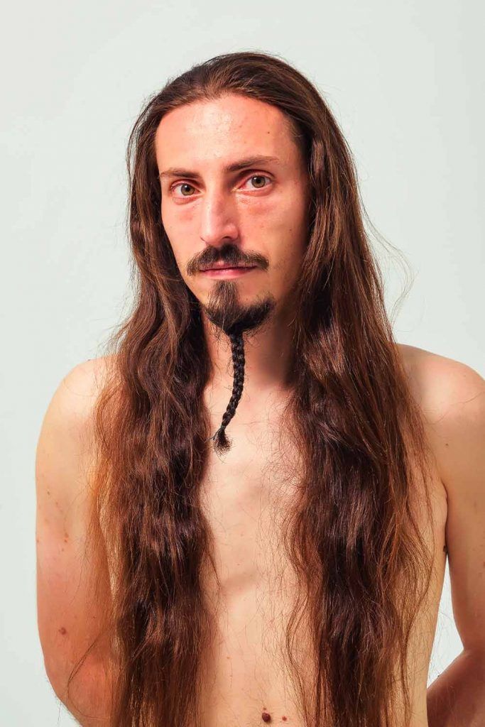 Braided Goatee Beard