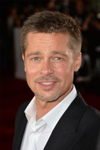 brad pitt moustache styles