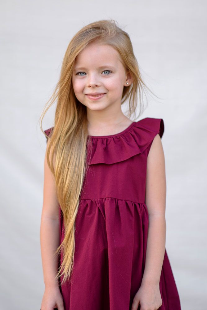 Side Parted Long Layered Little Girl Haircuts #littlegirlhaircuts #haircuts