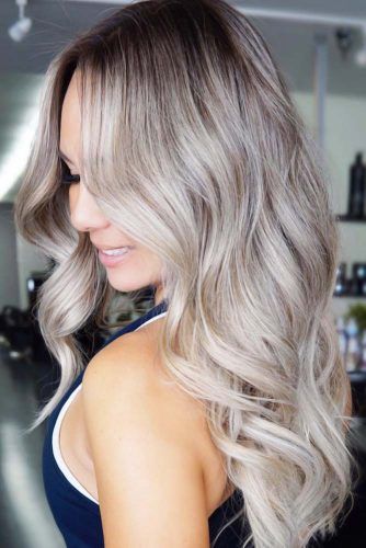 Ash Blonde With Shadow Roots #shadowroots