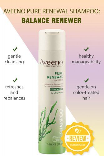 Aveeno Pure Renewal Shampoo: Balance Renewer #shampoo #sulfatefreeshampoo