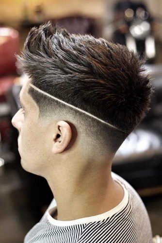 Mohawk Haircut Lines Designs Back Of Head