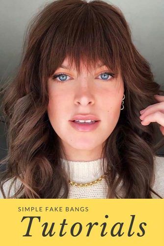 Clip-In Bangs Method #fakebangs #bangs