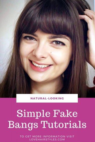 Fake Bangs 4 Ways To Get A Fringe Without Commitment LoveHairStyles