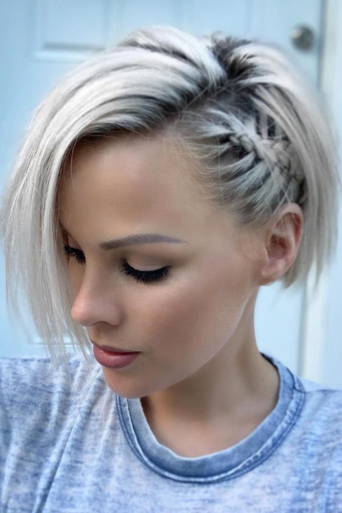 Create Side Or Front Braids To Hide Cowlicks #growingoutapixiecut #pixiehaircut #haircuts