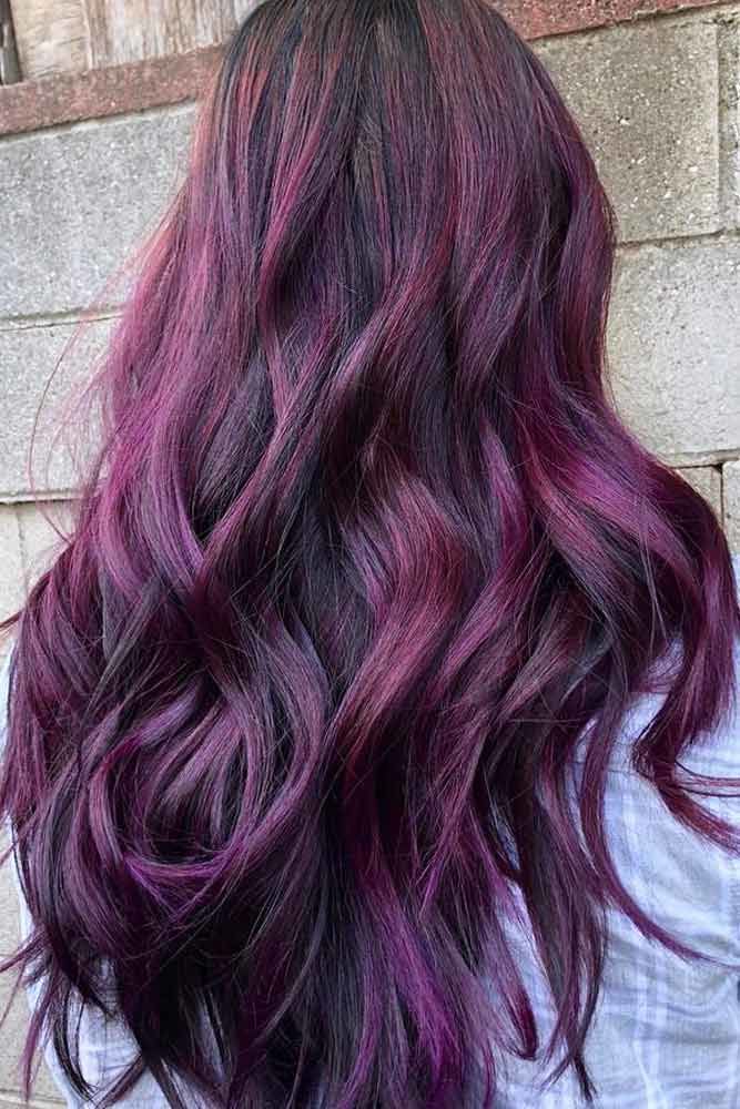 Plum Balayage #plumhaircolor #plumhair