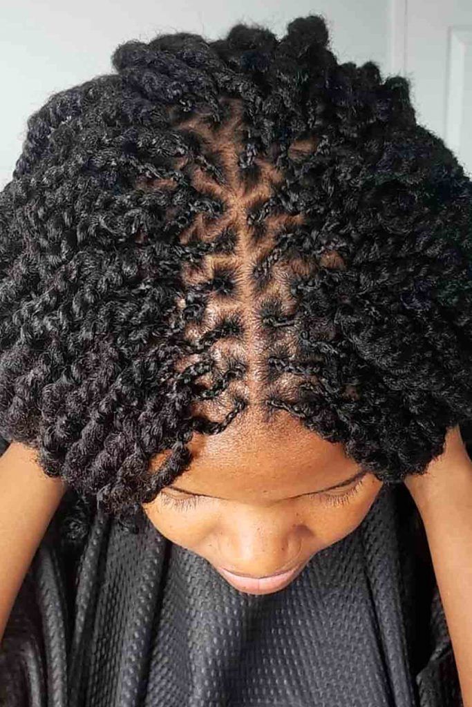springy hair for twists