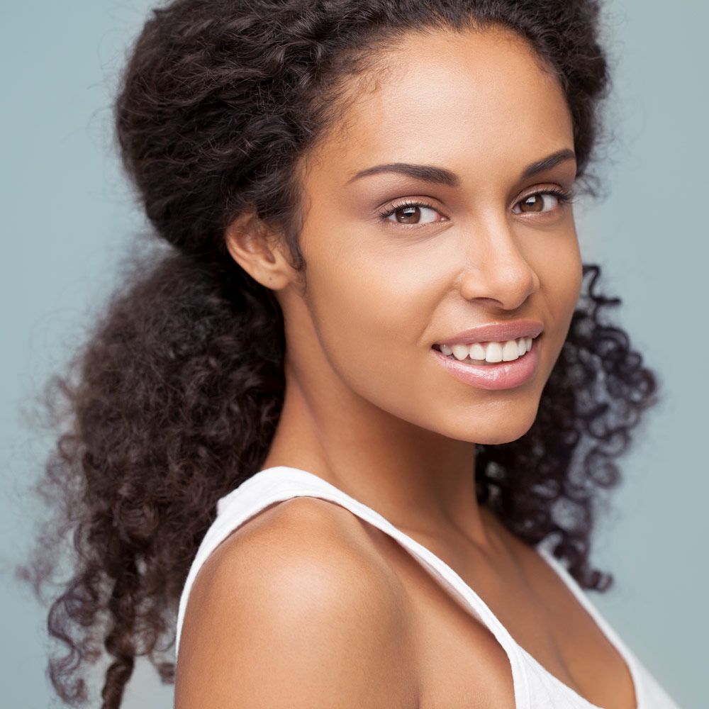Half-Updo Hairstyle For Curly Natural Hair