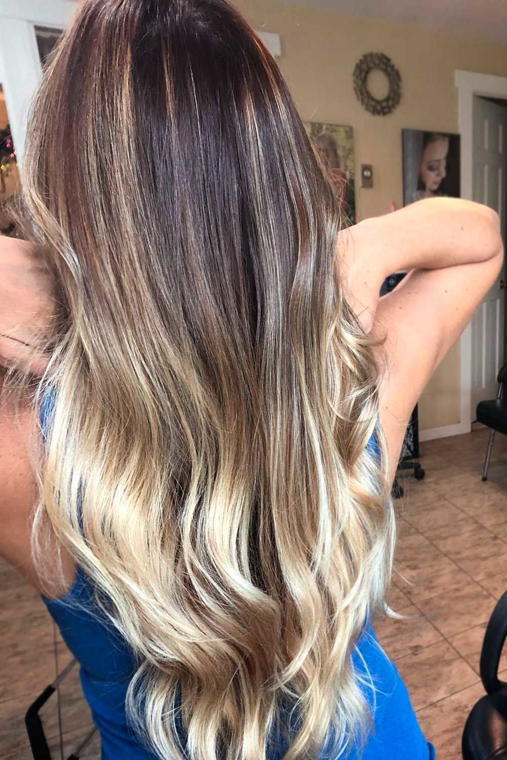 Blonde-To-Brunette Balayage