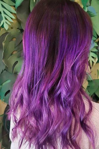 35 Unique Purple And Black Hair Combinations