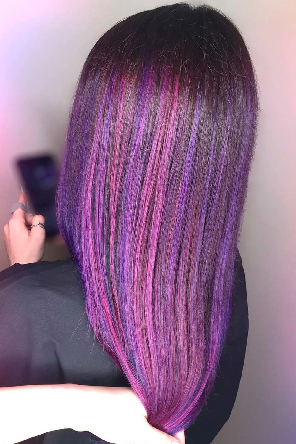 Purple Highlights Hair