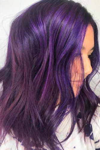 34 Unique Purple and Black Hair Combinations | LoveHairStyles.com