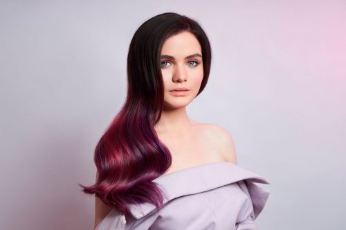 Hypnotic Purple And Black Hair Shades