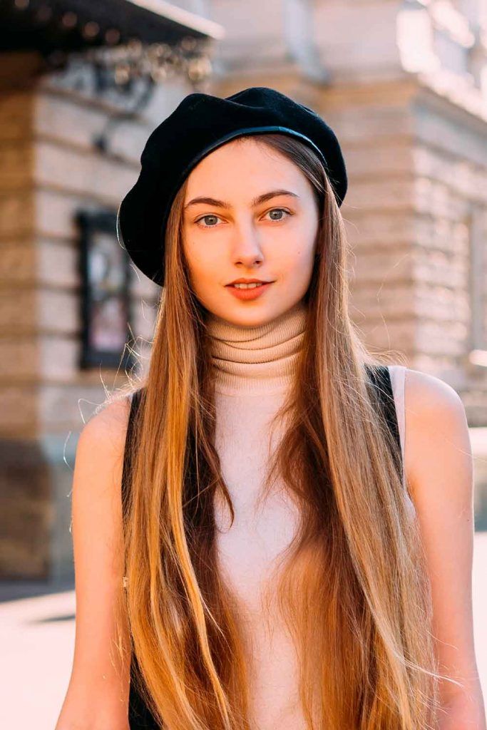 Traditional Small Berets how to wear a beret hat with long hair, beret hairstyles, how to wear a french beret