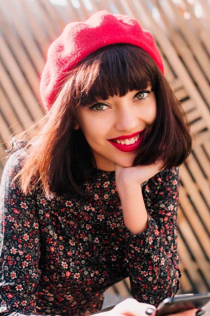 Small Red Beret, beret hair, how to wear a beret with short hair, beret looks