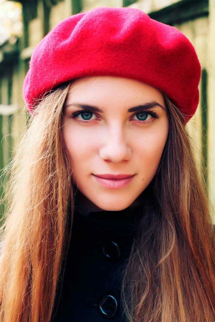 Traditional Berets beret hair, how to wear a beret hat with long hair, beret looks