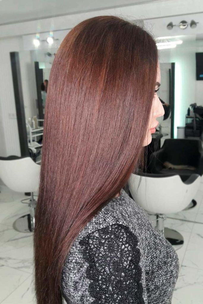 Winter Hair Color - Chocolate Brown