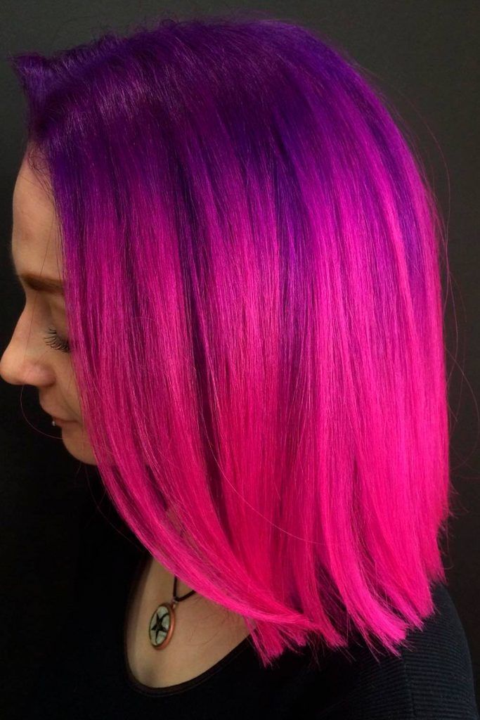 Pink-Purple Hair Ombre