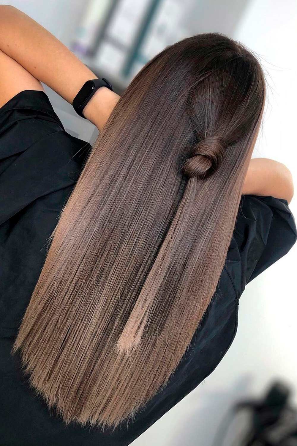 Ash brown ombre outlet straight hair