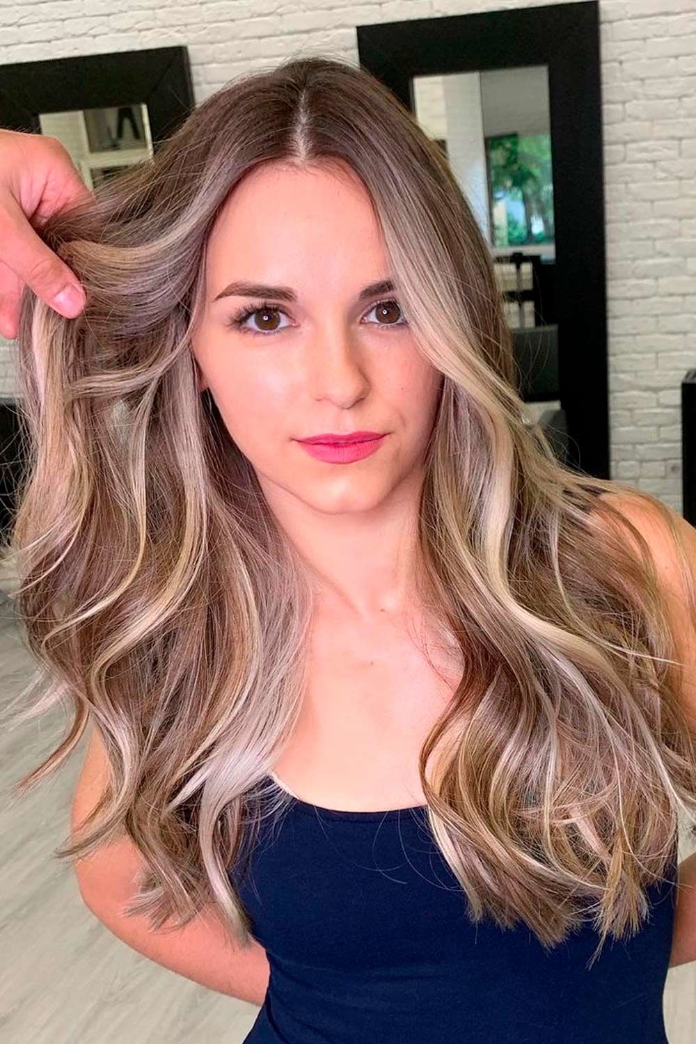 Light Ash Brown With Blonde Highlights 