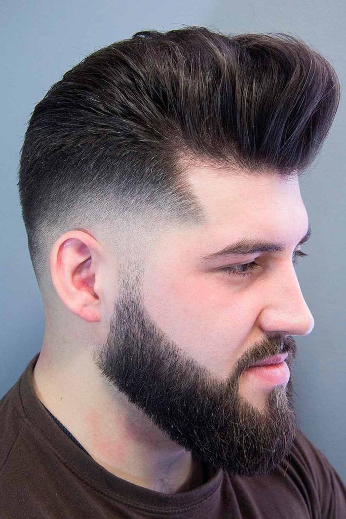 Low Fade With Styled Back Top, bald taper fade, bald temple fade, bold fade, bald low fade