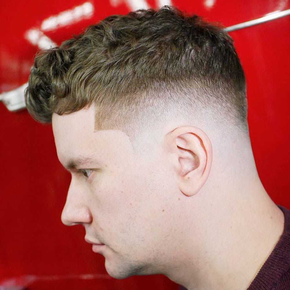 Short Wavy Top With High Fade, mid bald taper fade, low bald taper fade, bald head fade, bald taper fade pictures