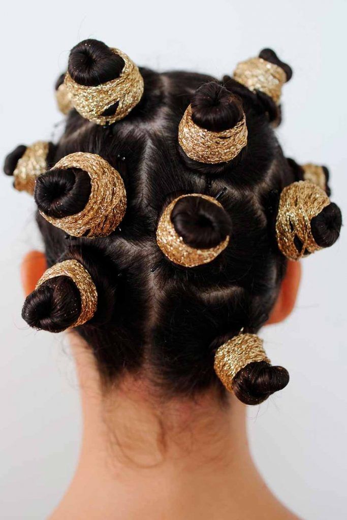 ‘KY Braids‘ Into Bantu Knots, bantu knot styles, bandu knots, hair style knots