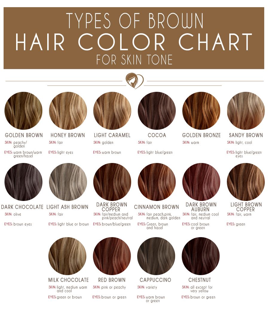 Medium Brown Hair Color Chart #brunette #brownhair