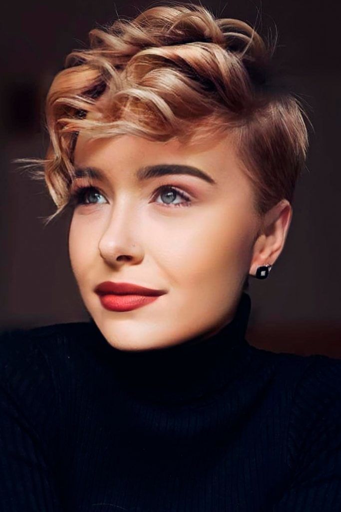 Long Curly Pixie Cut