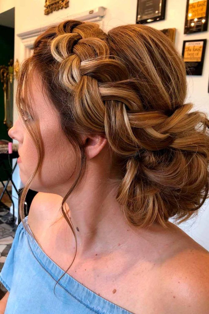 Braided Updos, elegant braids hairstyles, formal braid hairstyles, formal bun hairstyles