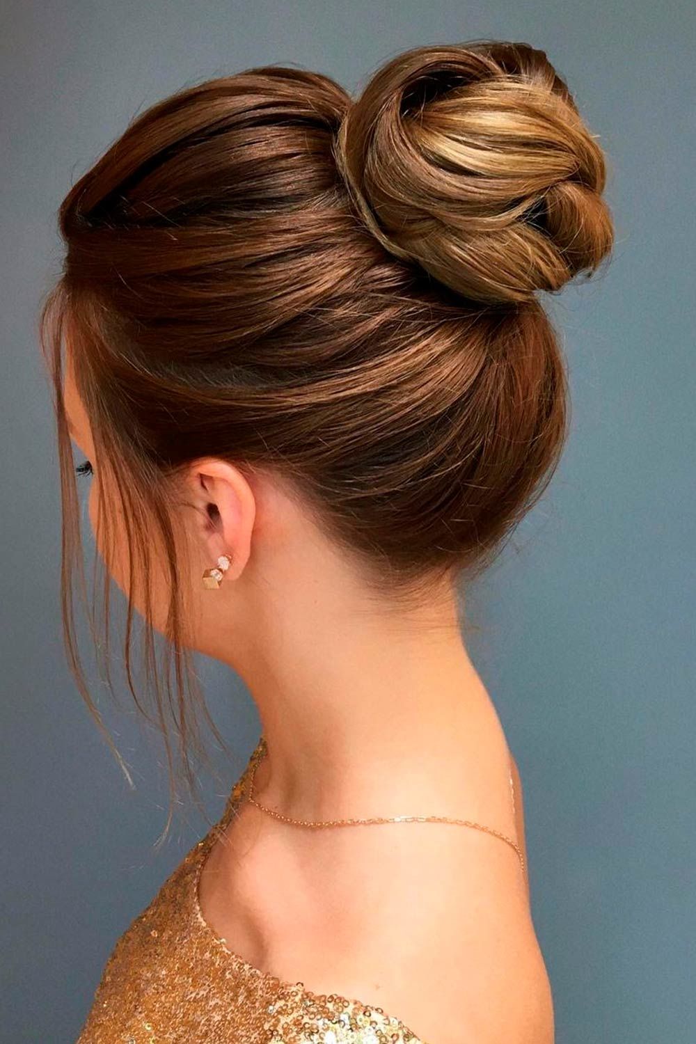 High Buns For Medium Hair