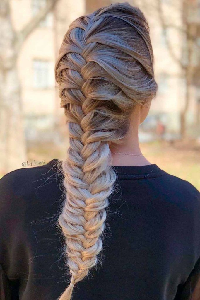 Mile Long Braid, fishbone french braid, fishbone braid, bone braids