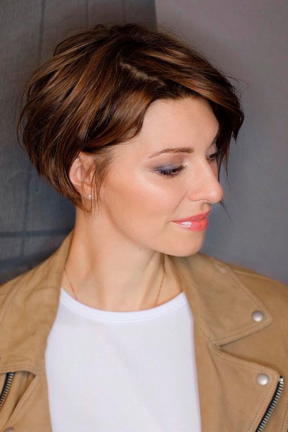 Ombre Short Hair Styles Bob Pixie Brown 