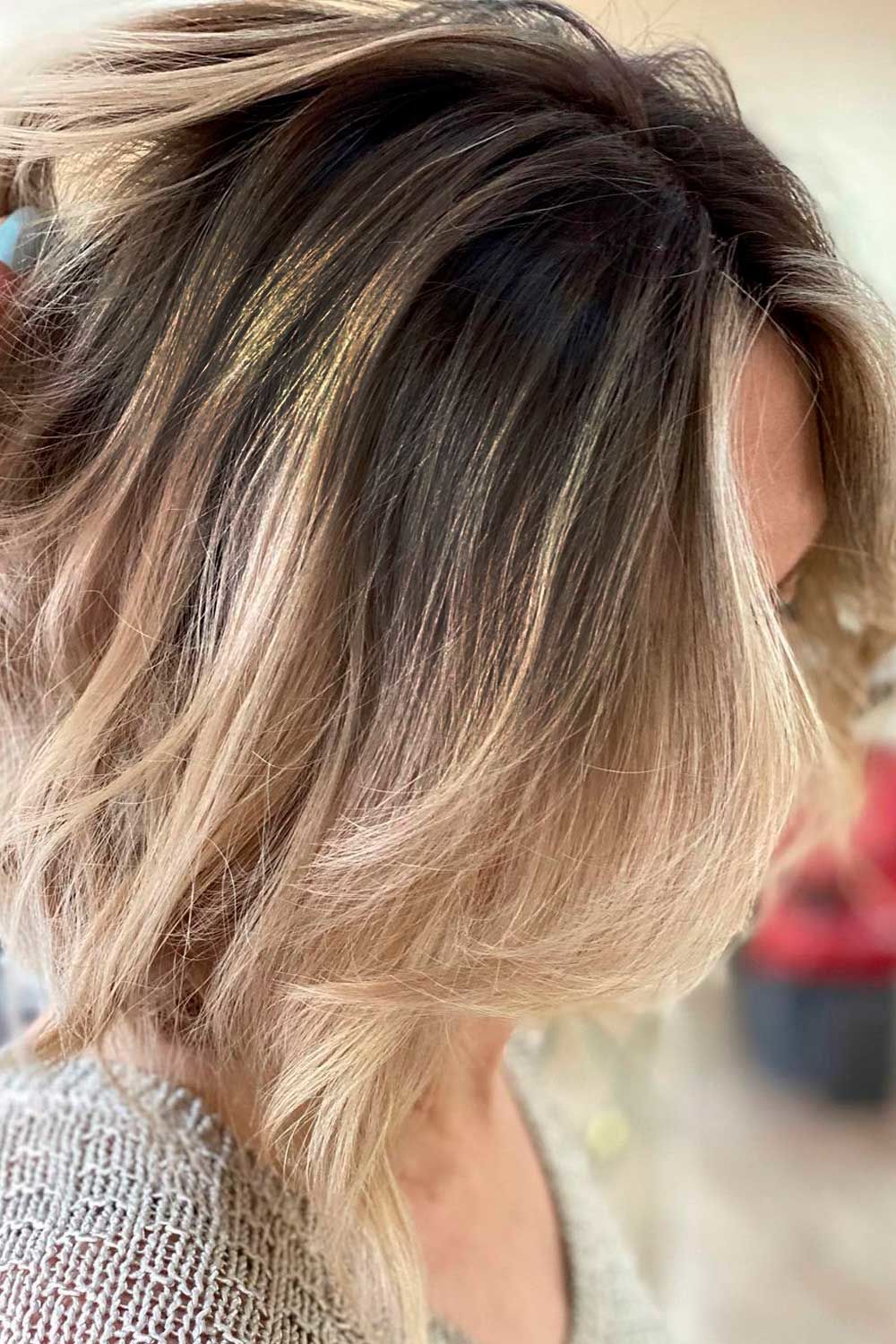 short straight ombre hair