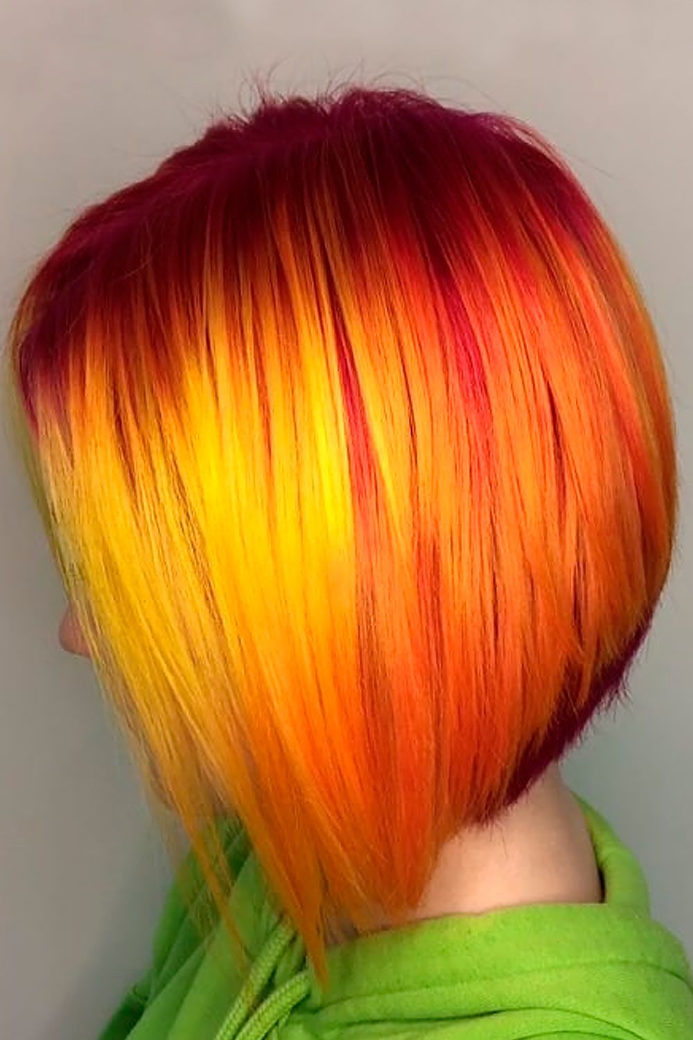 Short & Sassy Fiery Red Ombre, ombre hair color short hair, short red ombre hair, short hair ombre blonde