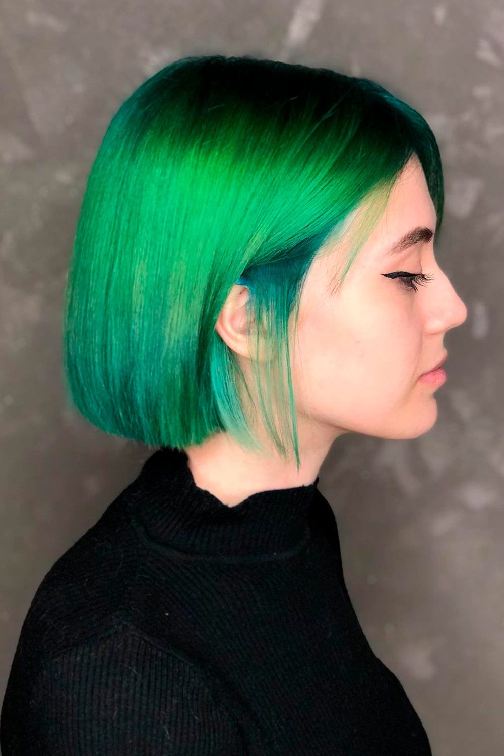 Fresh Green Ombre, short blonde ombre hair, short ombre hair with bangs, short ombre blonde hair