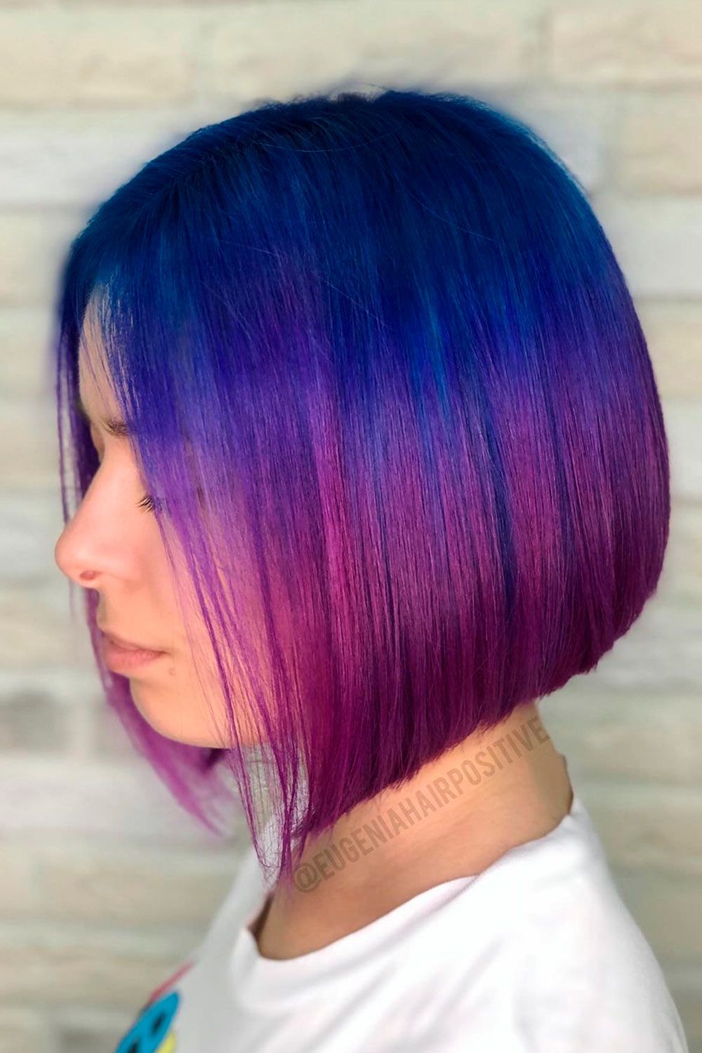 Dark Blue And Purple Hair