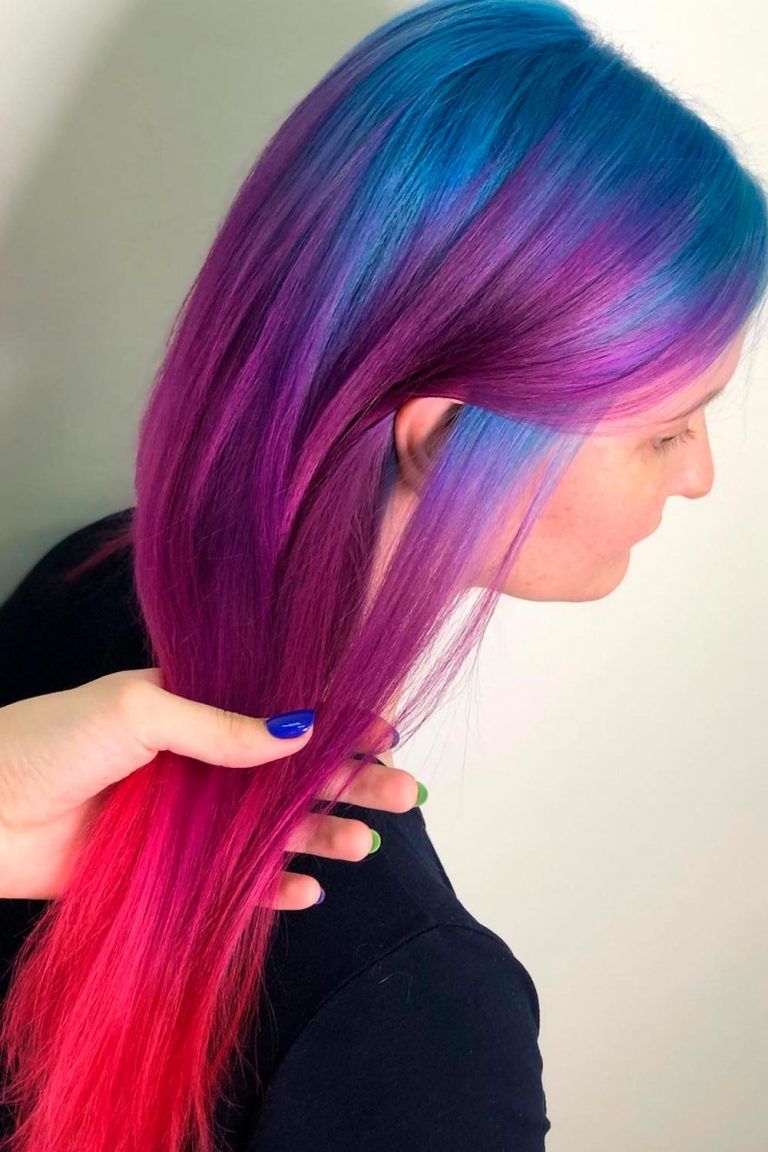 Fabulous Purple And Blue Hair Styles 