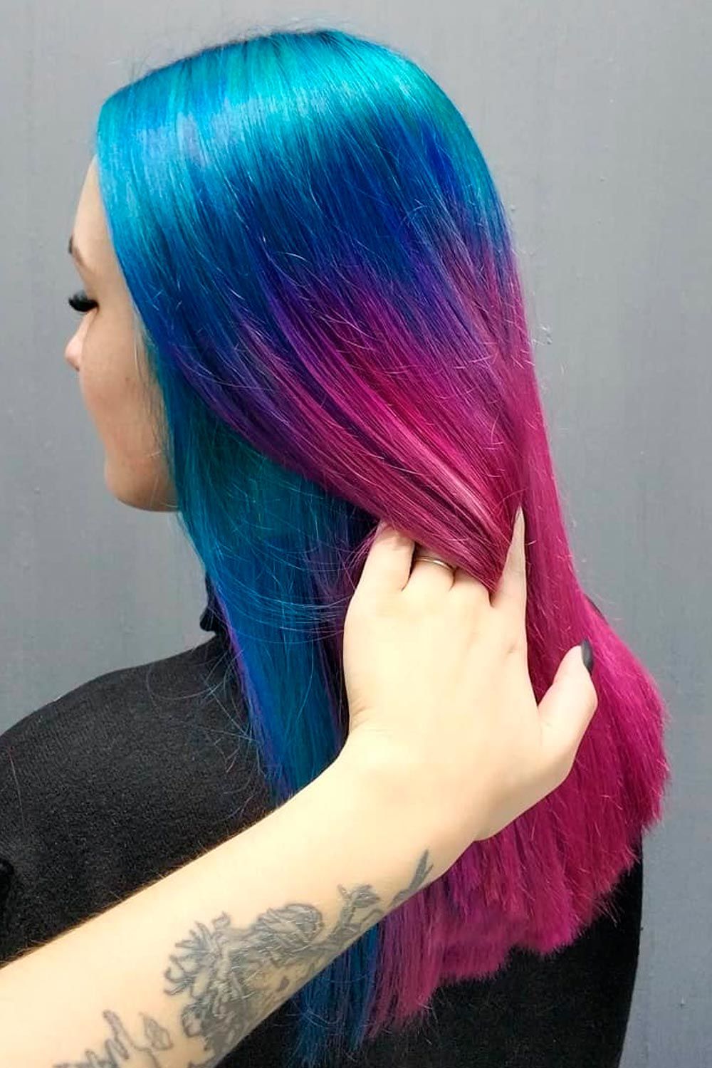 Fabulous Purple And Blue Hair Styles Lovehairstyles Com