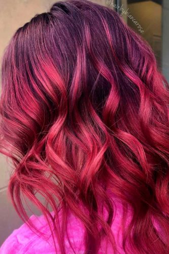 Beautiful Red Ombre Hair