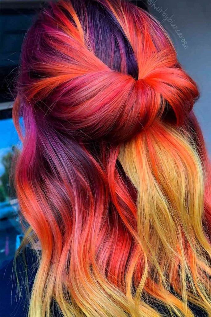 hair dye ideas red ombre